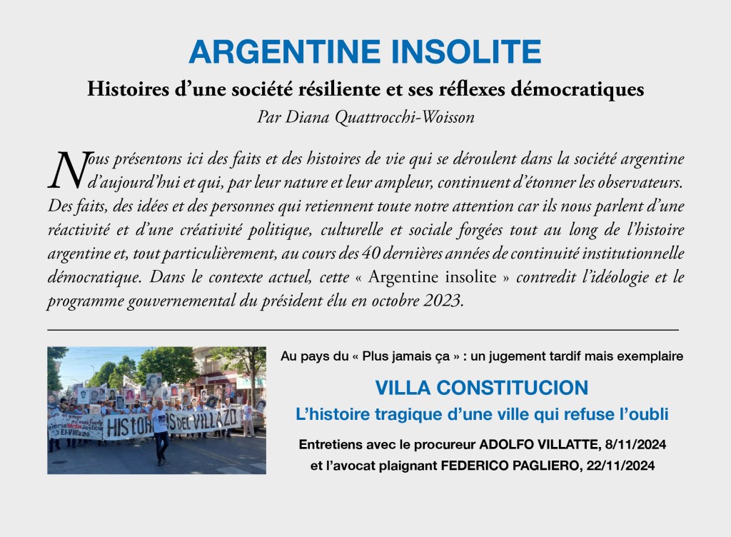 « Villa Constitución ». Entretien avec le procureur Adolfo Villatte et l&rsquo;avocat Federico&nbsp;Pagliero